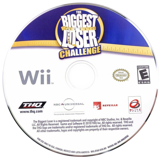 The Biggest Loser Challenge – Nintendo Wii (Wii) fitness workout training simulation video game disc
