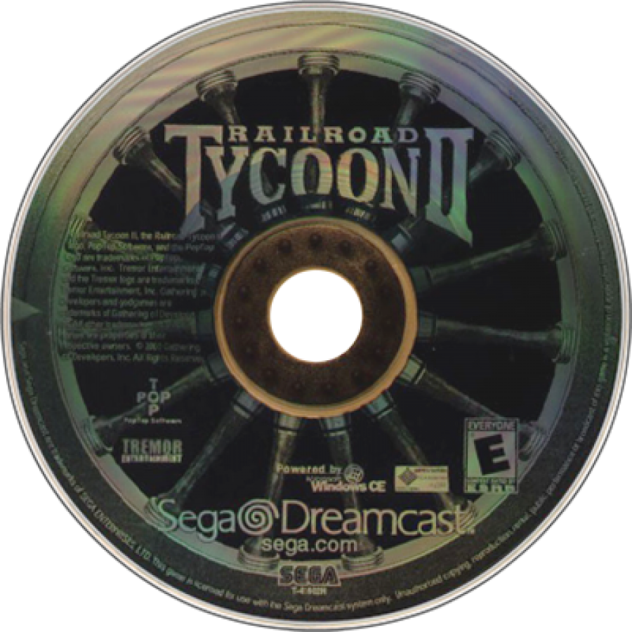 Railroad Tycoon II Gold Edition disc art for Sega Dreamcast (DC) video game
