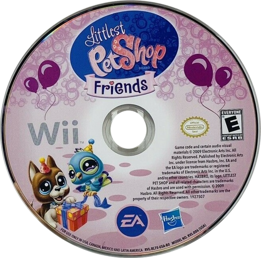 Littlest Pet Shop: Friends – Nintendo Wii (Wii) family-friendly pet simulation adventure video game disc