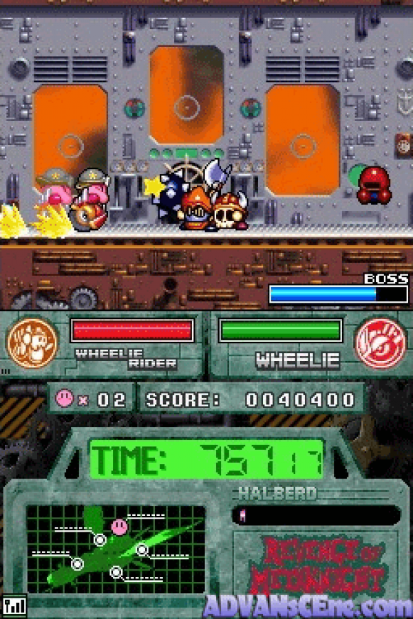 Kirby: Super Star Ultra gameplay for Nintendo DS (DS) platforming action adventure video game