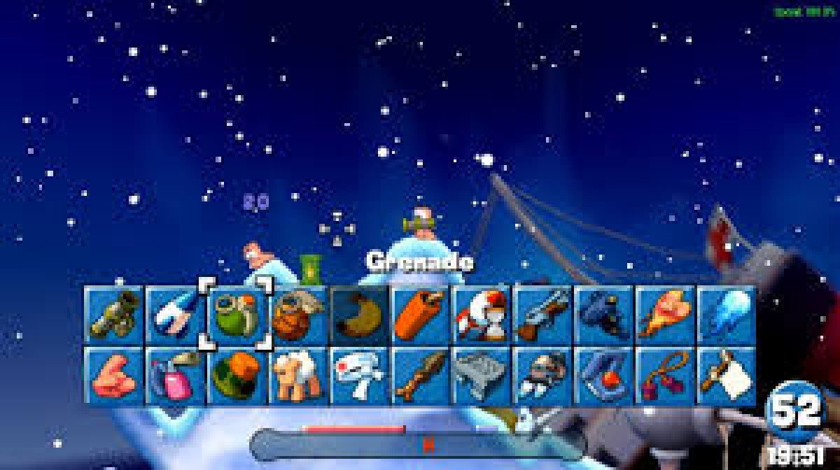 Worms Open Warrfare gameplay for Playstation Portable (PSP) video game.