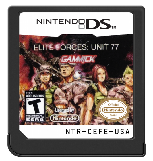 Elite Forces Unit 77 cartridge for Nintendo DS (DS) tactical shooter action video game