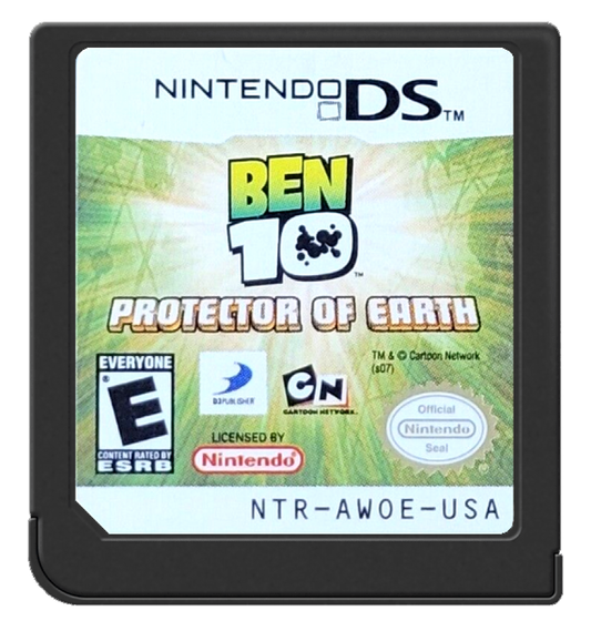 Ben 10: Protector of Earth cartridge art for Nintendo DS (DS) video game