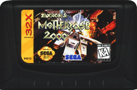 Zaxxon Motherbase 2000 Sega 32X retro video game shoot em up cartridge (1995)
