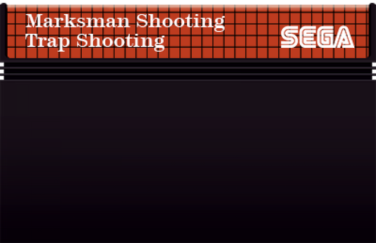 Marksman Shooting and Trap Shooting – Sega Master System (SMS) cartridge for light gun shooting video game