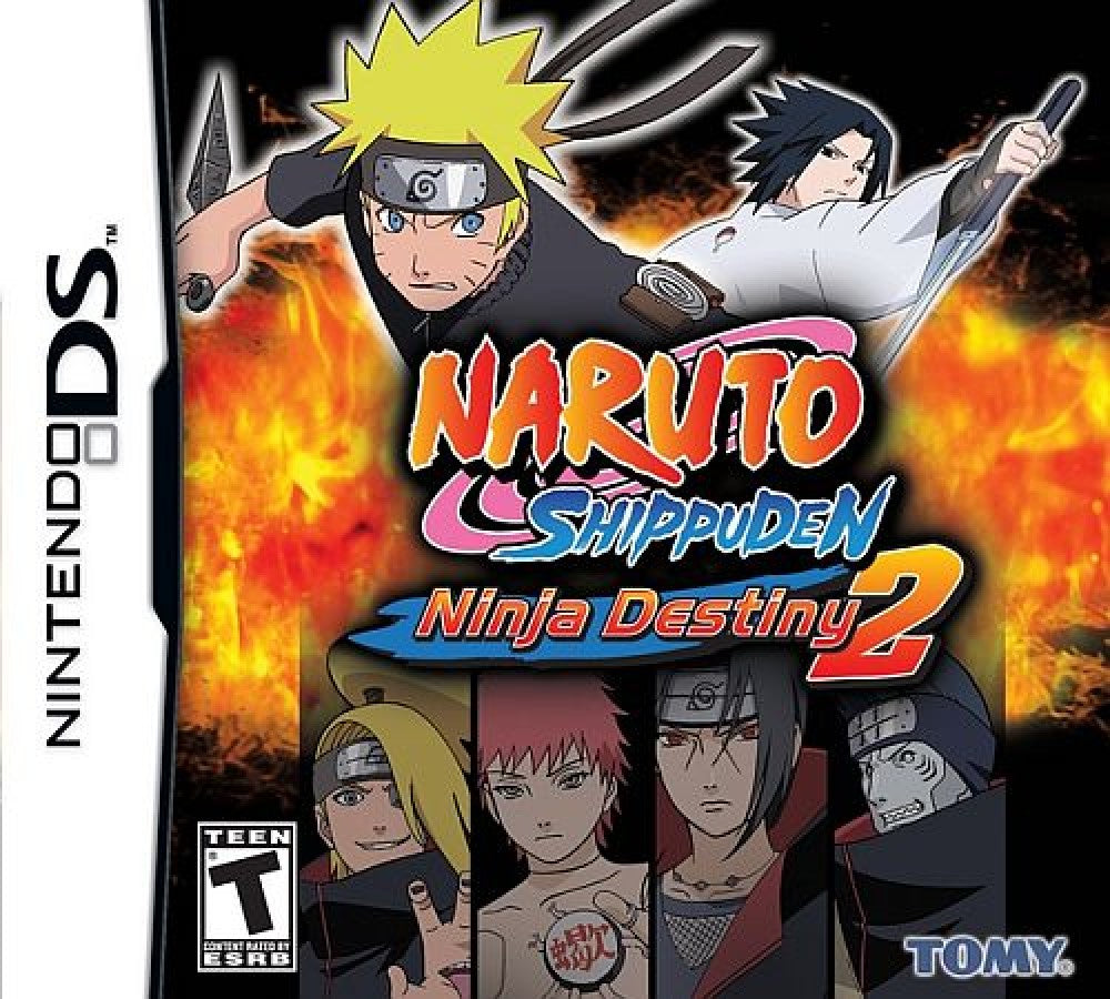 Naruto Shippuden Ninja Destiny 2 cover art for Nintendo DS (DS) video game
