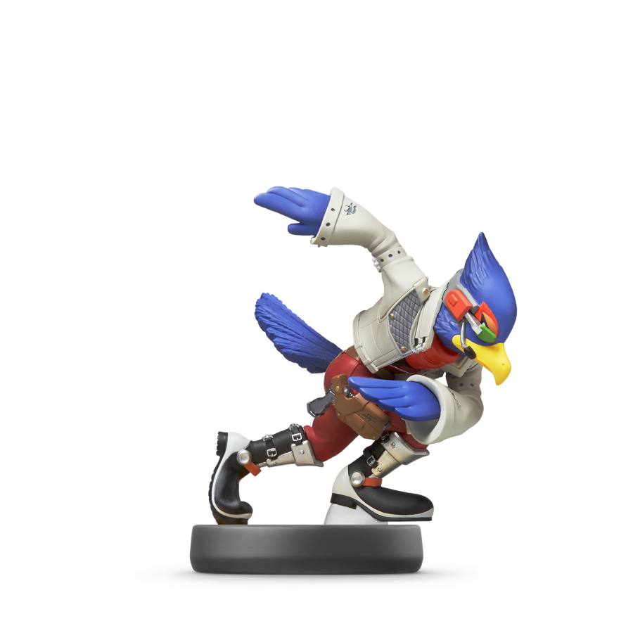 Falco Amiibo Super Smash Bros Series Nintendo Amiibo collectible figure featuring Falco from the Super Smash Bros series NFC compatible character toy for Switch Wii U and 3DS games