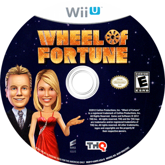 Wheel of Fortune disc art for Nintendo Wii U (WiiU) video game