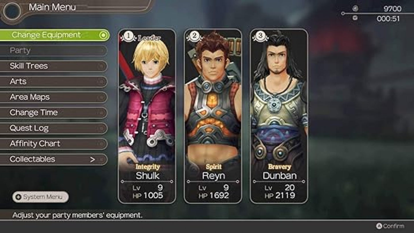 Xenoblade Chronicles Definitive Edition Work Set gameplay image for Nintendo Switch RPG game