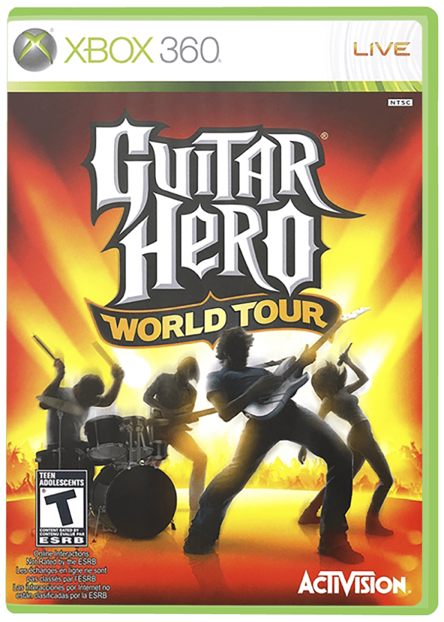 Guitar Hero: World Tour cover art for Xbox 360 (X360) music rhythm video game
