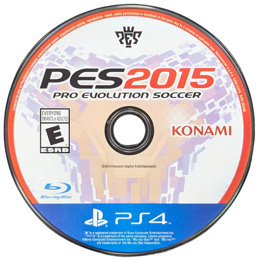 Pro Evolution Soccer 2015 for PlayStation 4 (PS4) at Gamers INC, featuring the award-winning FOX Engine for stunning realism, incredible player likenesses, and revamped "The Pitch is Ours" gameplay for unparalleled control and fluid soccer action on your PS4 console disc