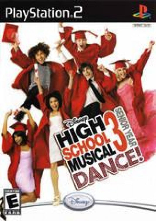 Disney High School Musical 3: Senior Year Dance cover art for PlayStation 2 (PS2) video game