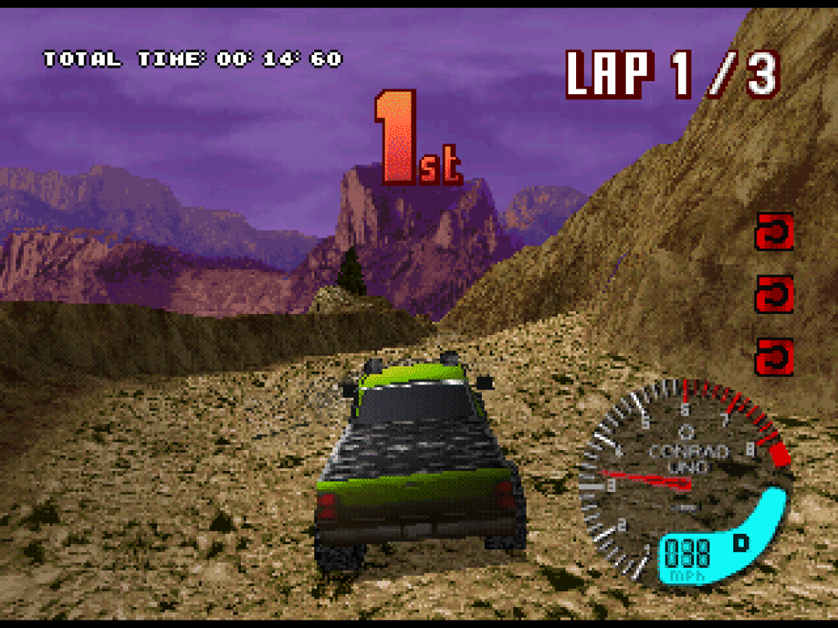 TNN Motorsports Hardcore 4X4 gameplay for PlayStation 1 (PS1) off-road racing video game