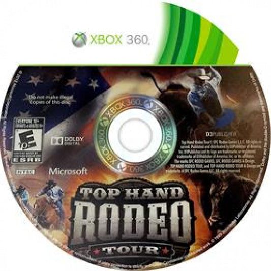 Top Hand: Rodeo Tour disc for Xbox 360 (X360) motion-controlled rodeo sports video game