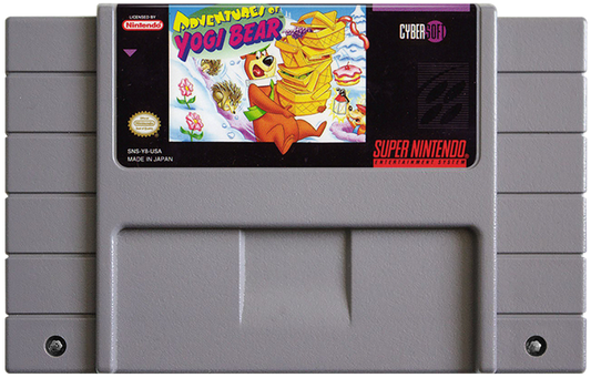 Adventures of Yogi Bear cartridge for Super Nintendo Entertainment System (SNES) retro video game