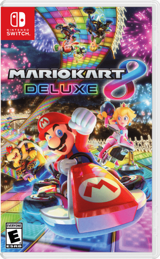 Mario Kart 8 Deluxe cover art for Nintendo Switch (NS) video game