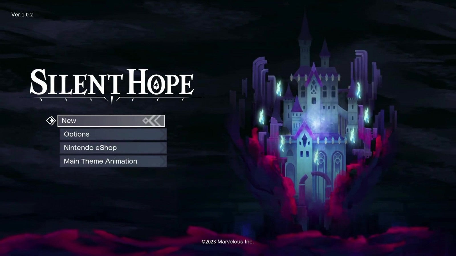 Silent Hope – Nintendo Switch (NS) home screen for video game for NS