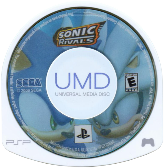 Retro Sonic Rivals Greatest Hits PSP inspired design featuring fast paced platform racing gameplay aesthetic vintage PlayStation Portable Sonic the Hedgehog rivalry battles colorful side scrolling action speed focused handheld gaming nostalgia Sega arcade style presentation UMD