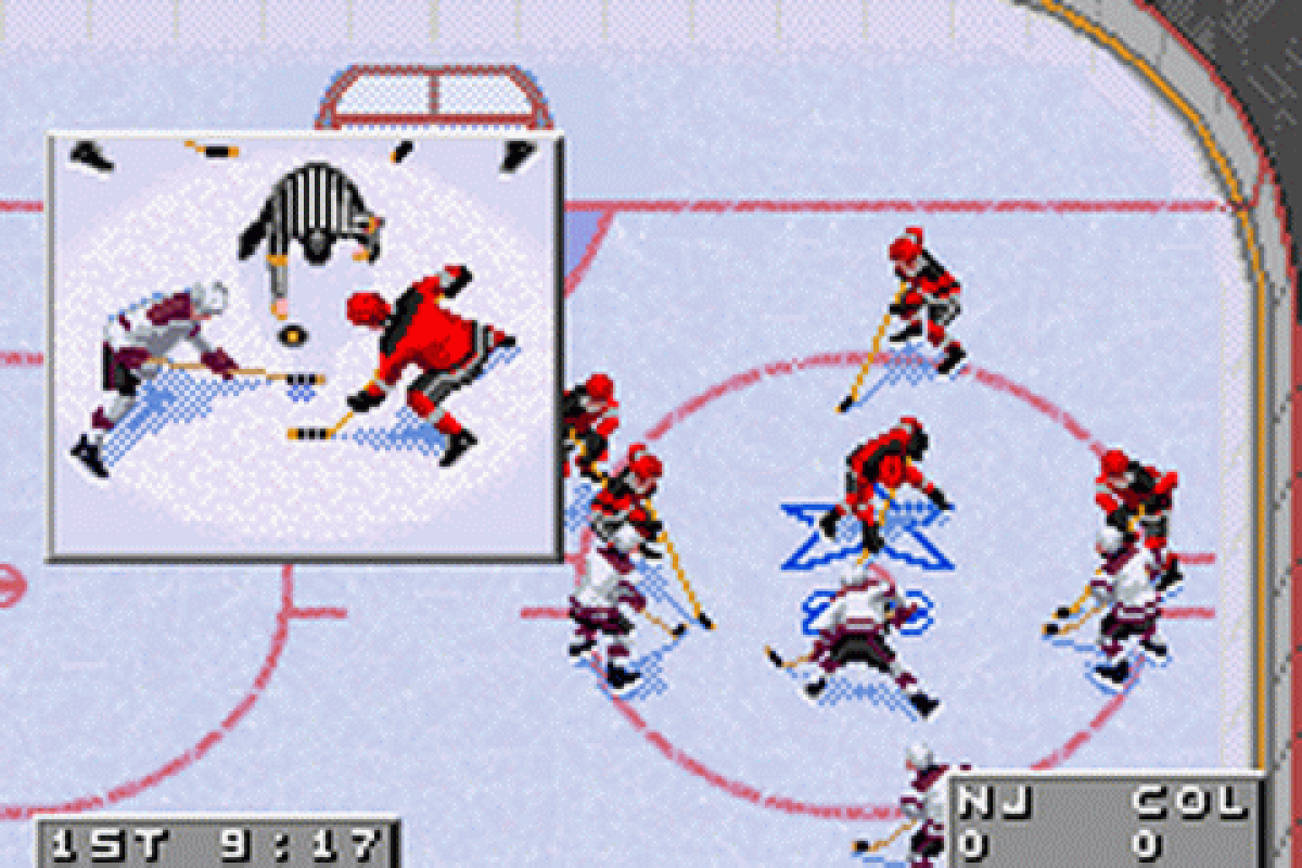 NHL 2002 gameplay for Game Boy Advance GBA video game