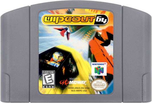 Wipeout 64 cartridge for Nintendo 64 (N64) video game