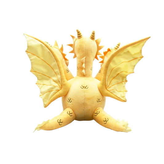 Godzilla King Ghidorah plush toy back view showing wings and tail 11 inch soft stuffed kaiju collectible by Great Eastern Entertainment