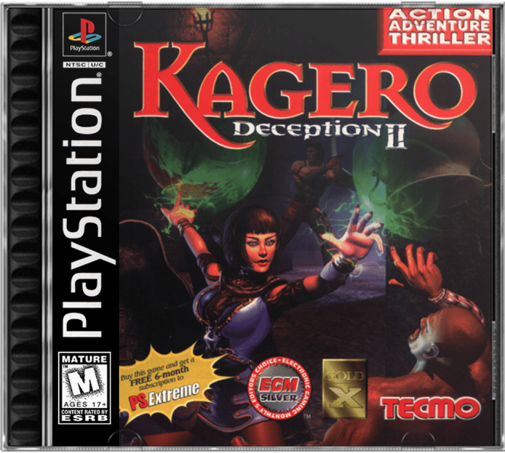 Kagero Deception II cover art for PlayStation 1 (PS1) video game