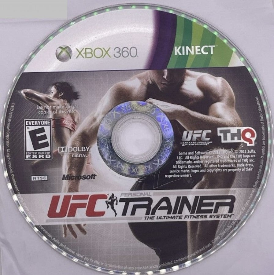 UFC Personal Trainer disc for Xbox 360 (X360) motion-controlled fitness training video game