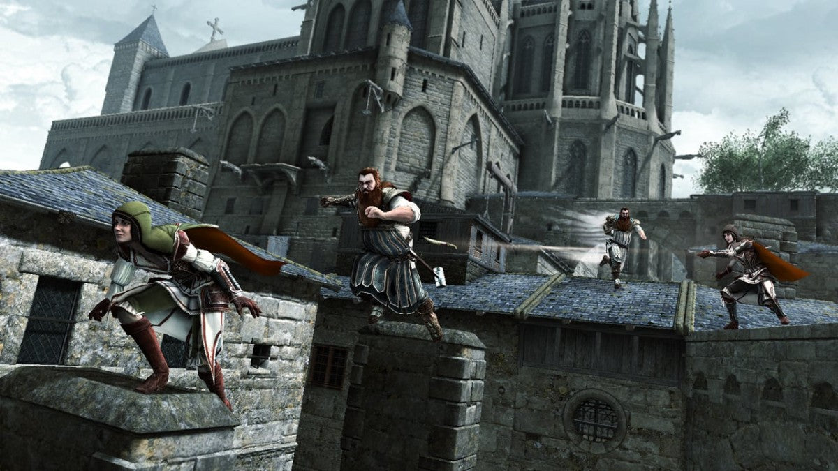 Assassin’s Creed Brotherhood Greatest Hits PS3 featuring action adventure gameplay with Ezio and Renaissance Italy gameplay