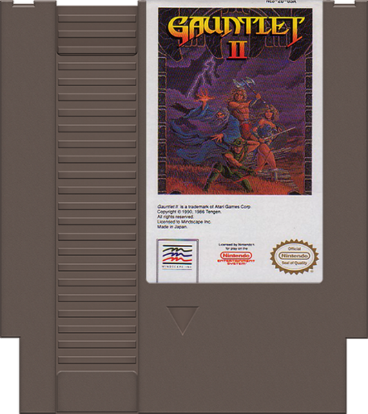 Gauntlet II cartridge for Nintendo Entertainment System (NES) retro video game