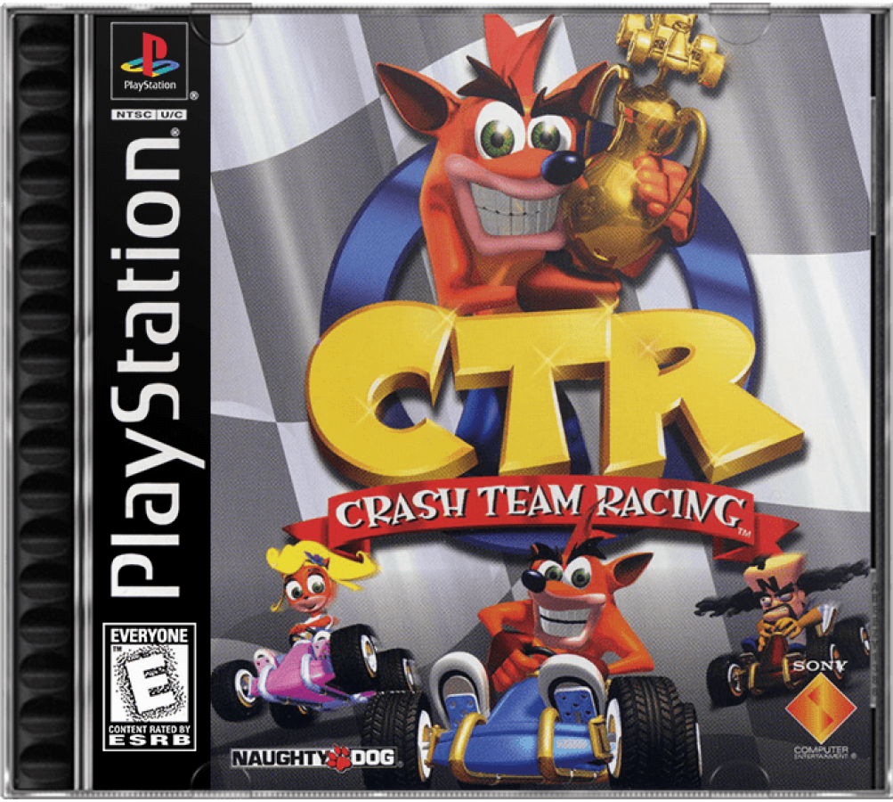 CTR: Crash Team Racing cover art for PlayStation 1 (PS1) video game