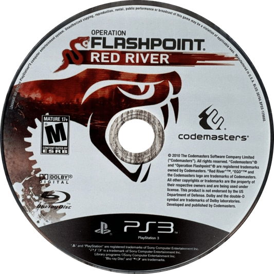 Operation Flashpoint Red River tactical military shooter video game featuring realistic modern combat squad based gameplay authentic battlefield scenarios and immersive first person war experience disc