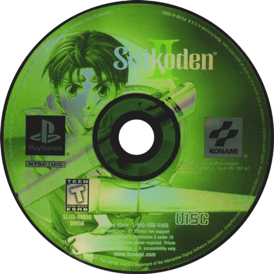 Suikoden II disc for PlayStation 1 (PS1) role-playing video game
