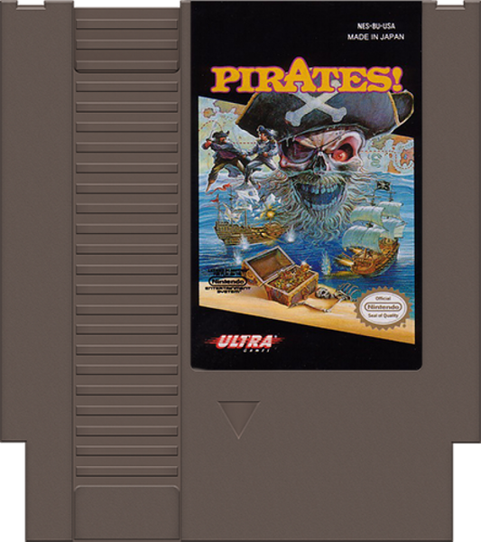 Pirates cartridge for Nintendo Entertainment System (NES) retro video game