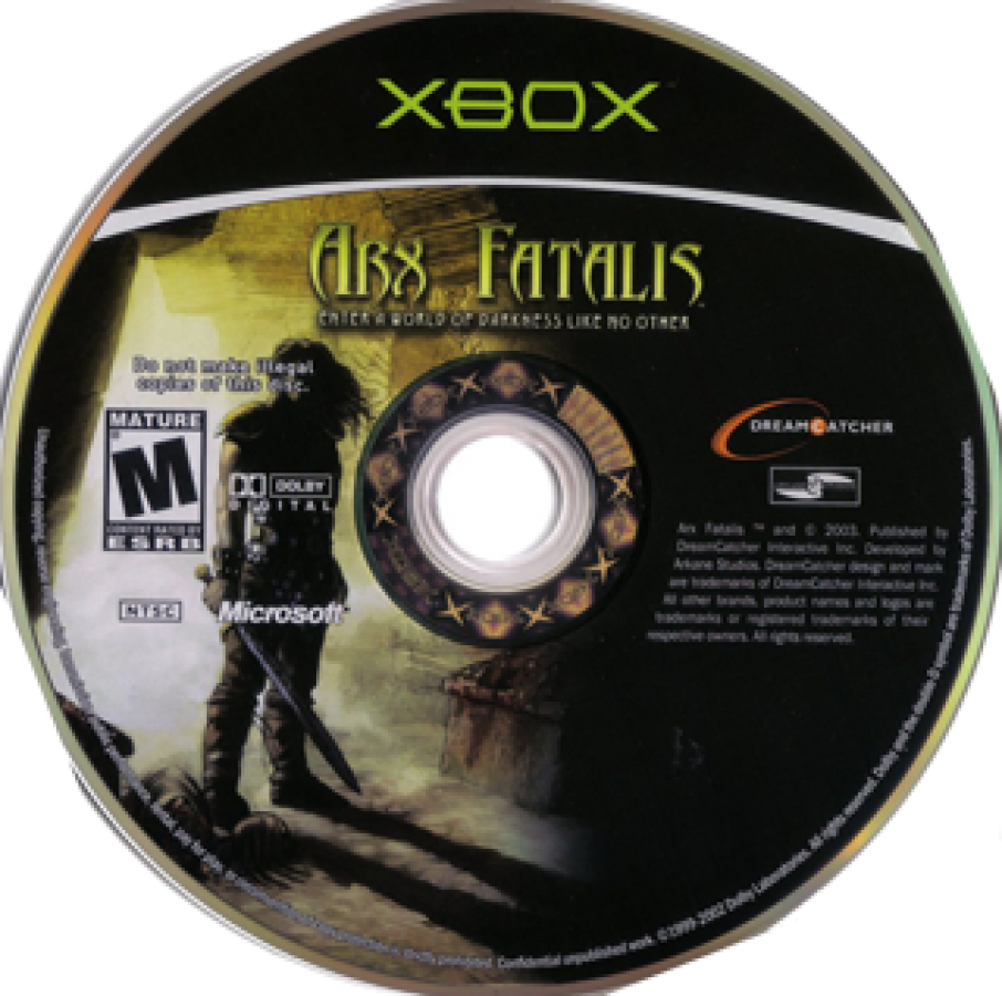 Arx Fatalis disc art for Xbox (XBOX) video game