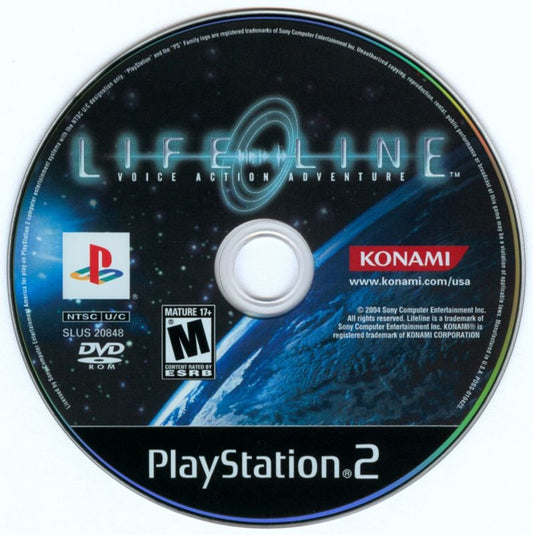LifeLine PlayStation 2 PS2 retro video game survival horror disc (2004)