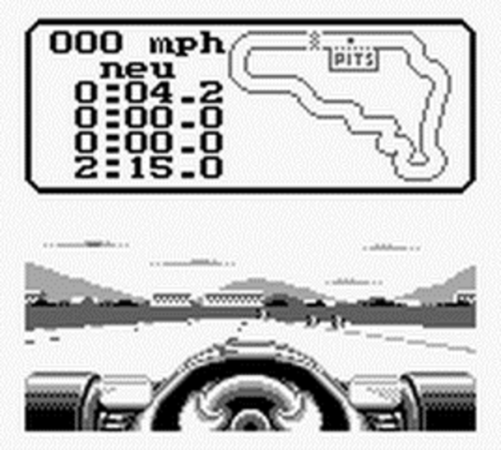 Nigel Mansell’s World Championship Racing Game Boy racing video game gameplay