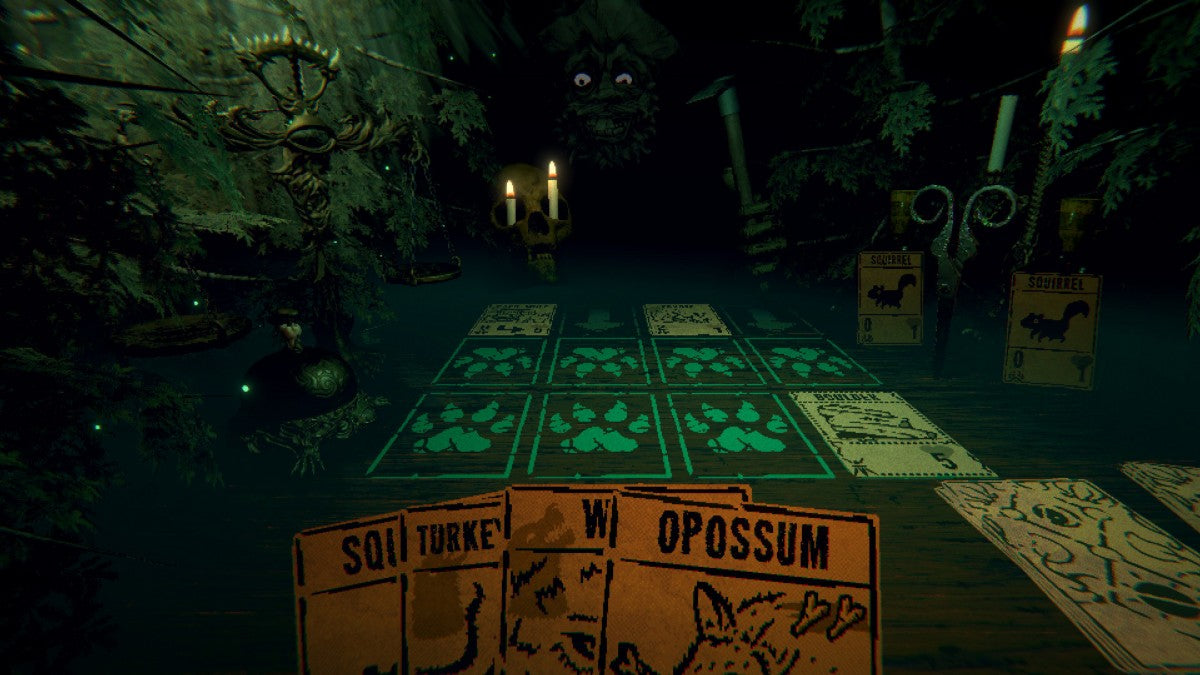 Inscryption for PlayStation 5 roguelike deck building horror game featuring card battles escape room puzzles dark narrative and atmospheric gameplay