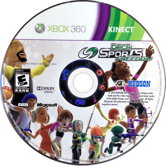 Deca Sports: Freedom disc for Xbox 360 (X360) sports party Kinect video game