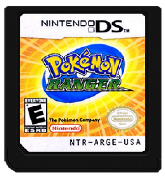 Pokémon Ranger cartridge art for Nintendo DS (DS) Pokémon RPG adventure video game
