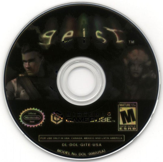 Geist disc for GameCube (GC) first-person action-adventure shooter video game