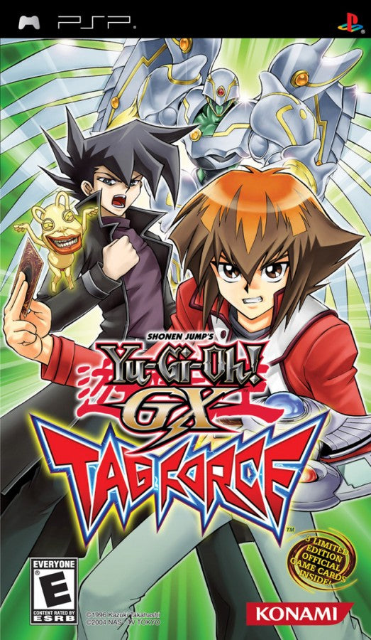 Yu-Gi-Oh! GX Tag Force cover art for PlayStation Portable (PSP) trading card duel game