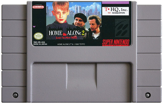 Home Alone 2: Lost in New York for Super Nintendo Entertainment System with platforming adventure based on the movie cartridge