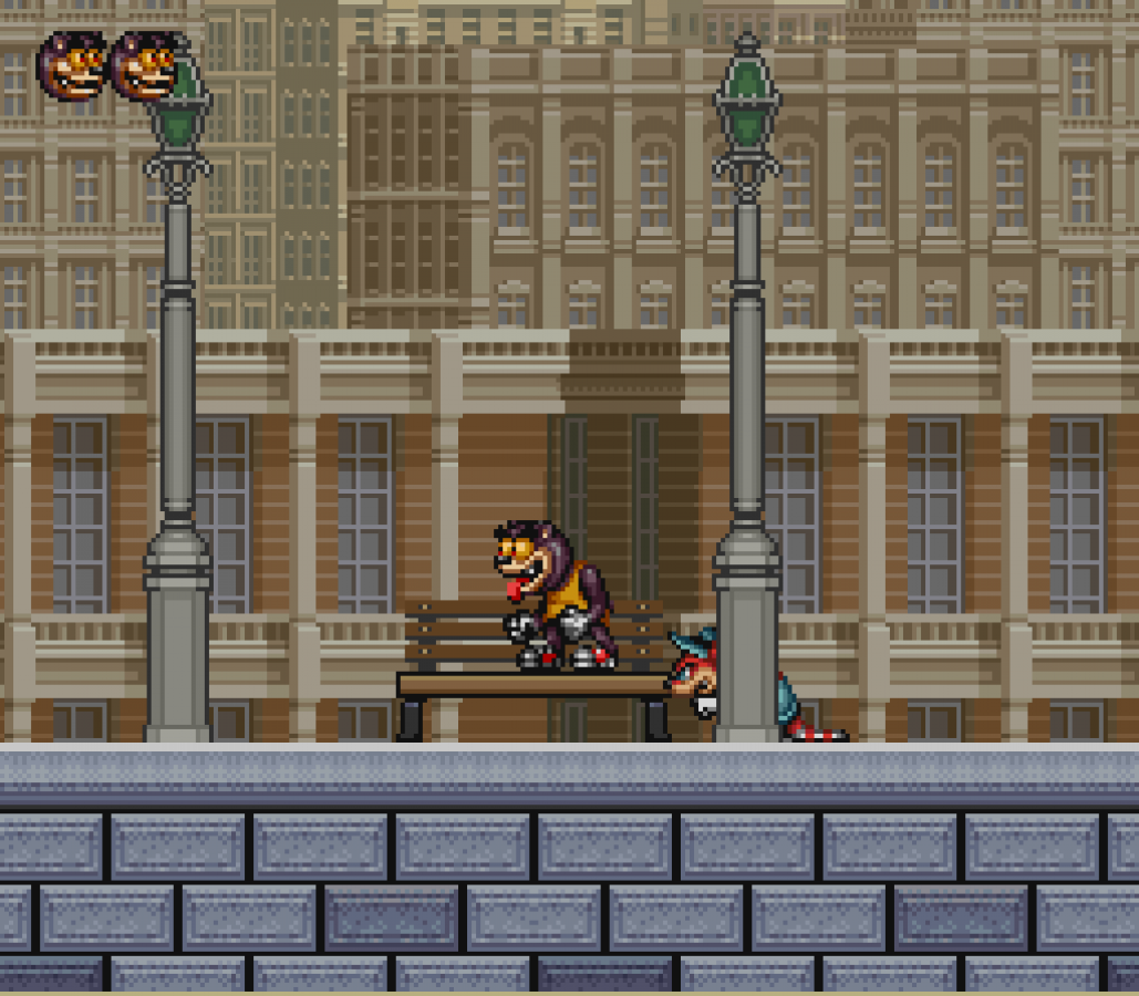 Rocky Rodent gameplay image for Super Nintendo Entertainment System (SNES) retro video game