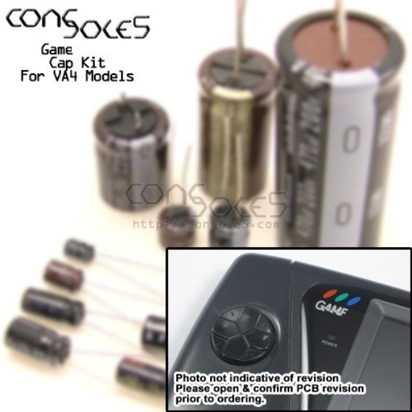 SEGA Game Gear Capacitor Kit - VA 4 Models - Console 5
