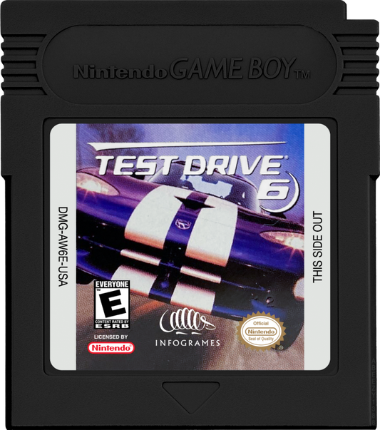 Test Drive 6 Game Boy Color racing video game cartridge