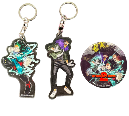 My Hero One's Justice 2 Collector's Edition Missing Collector's Box Nintendo Switch NS video game featuring My Hero Academia fighting gameplay anime characters Quirks special attacks arena battles hero and villain combat story mode Nintendo Switch gaming retro video game collection collectible gaming appeal key chain and pin
