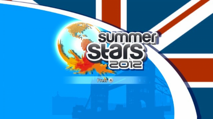 Summer Stars 2012 – Nintendo Wii (Wii) Olympic-themed multi-sport athletics simulation video game title screen