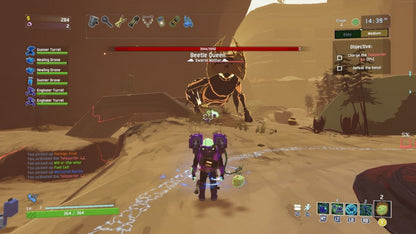 Risk of Rain 2 for PlayStation 4 (PS4) at Gamers INC, featuring frantic co-op roguelike action in full 3D where you battle escalating hordes, stack outrageous item combos, and fight to survive on a mysterious alien planet with endlessly scaling difficulty gameplay screenshot