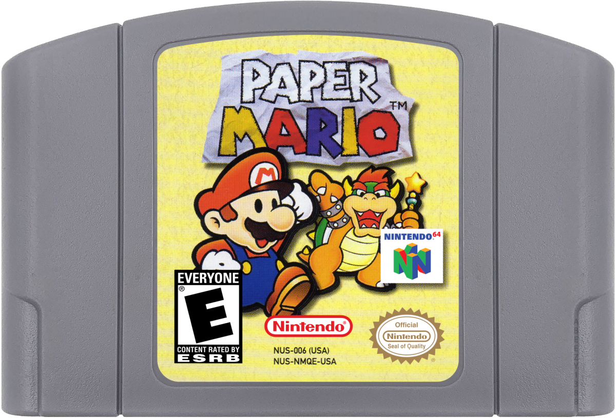 Paper Mario cartridge for Nintendo 64 N64 video game