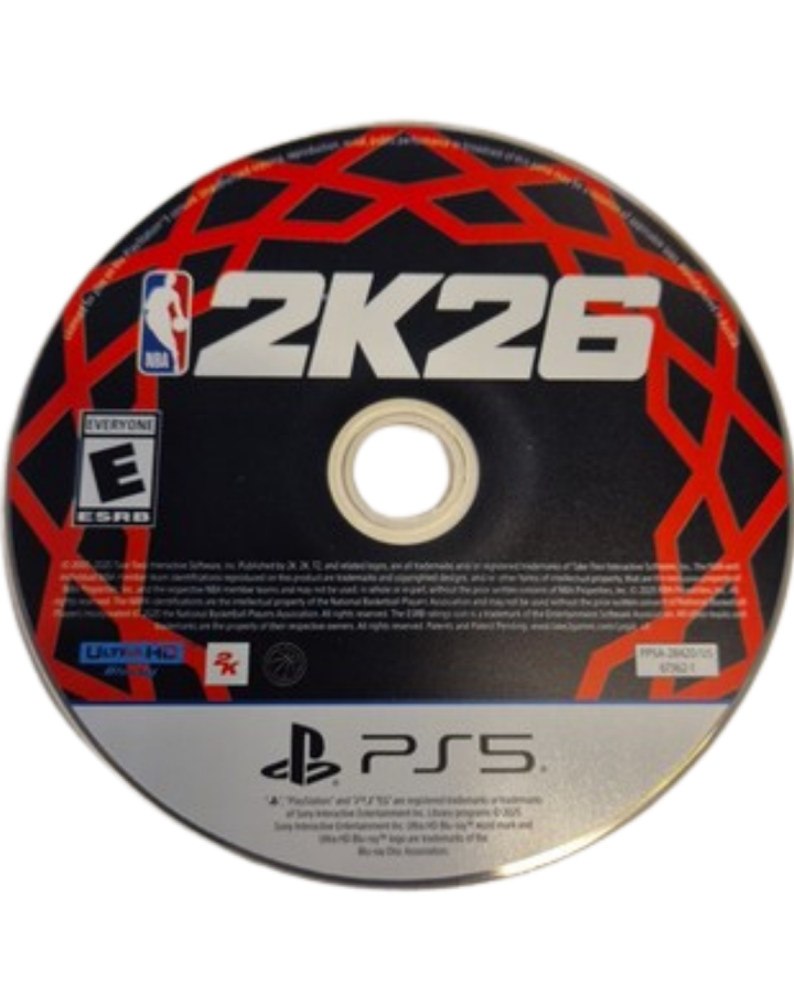 NBA 2K26 PlayStation 5 PS5 for video game enthusiasts featuring realistic basketball simulation gameplay authentic NBA teams and players MyCAREER mode MyTEAM competition franchise management immersive on court action advanced graphics and collectible gaming appeal disc